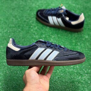 Adidas Samba OG Pony Hair Blue JS3934 NEW WMNS Sz 10.5 / Mens 9.5